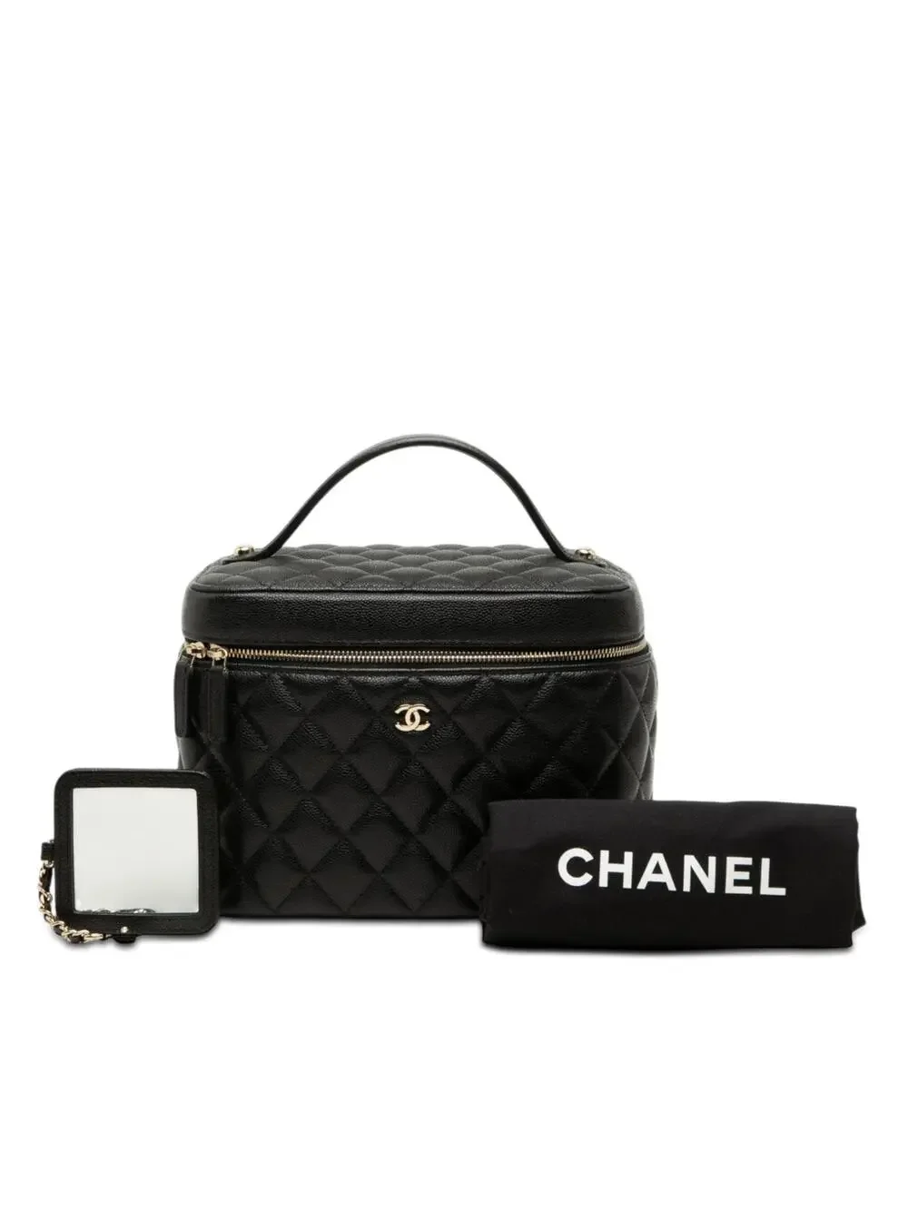 Chanel Medium Cc Quilted Caviar Vanity #290379C28B